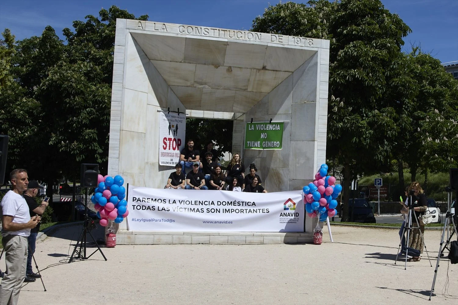 Una de las manifestaciones de ANAVID por las víctimas de violencia domestica. EP