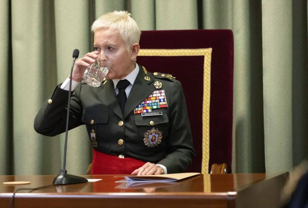 EuropaPress 6595397 general consejero togado maria begona aramendia rodriguez austria acto toma Moncloa