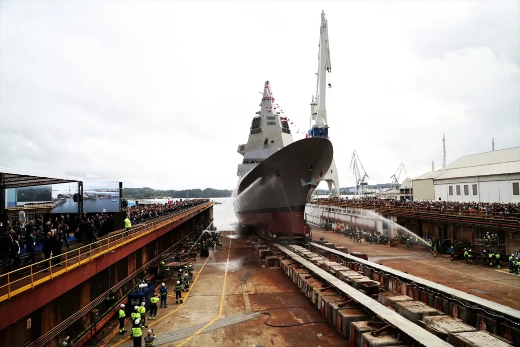 EuropaPress 6947442 ceremonia botadura fragata f 111 astillero navantia 11 septiembre 2025 Moncloa