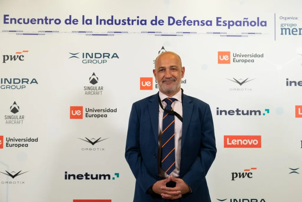 Jorge Alonso Burdalo, Estrategy Business Development and IR Manager, Security and Defense Advisor de Singular Aircraft, en el I Encuentro de la Industria de Defensa Española.