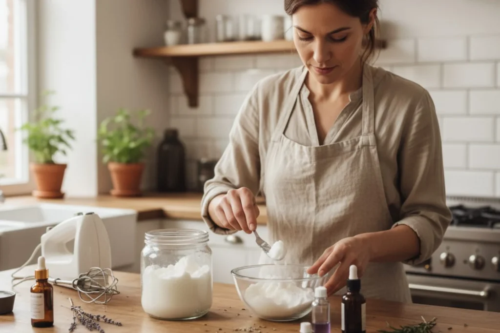 "Comer saludable no tiene por qué ser aburrido": Dra. Ángela Gómez (40), nutricionista, revela los 3 aceites que sustituyen al vegetal sin sacrificar el sabor 2 Moncloa La manteca también sirve como crema hidratante