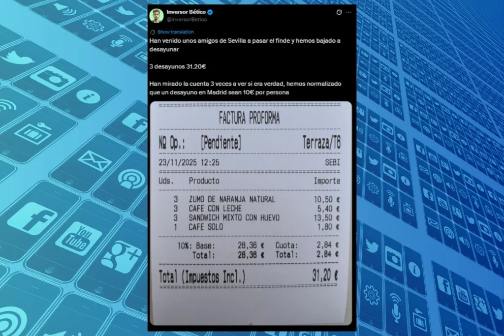 El desayuno que encendió el debate en redes 