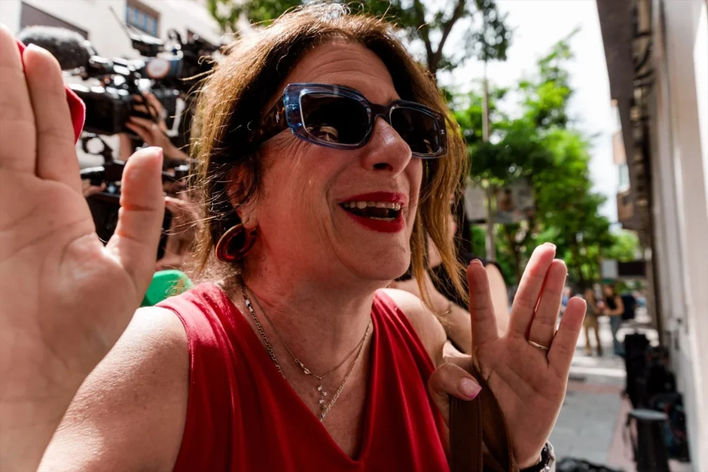 La exconcejal socialista Leire Díez a su llegada a la sede del PSOE en Ferraz, a 3 de junio de 2025, en Madrid (Fuente: Agencias)
