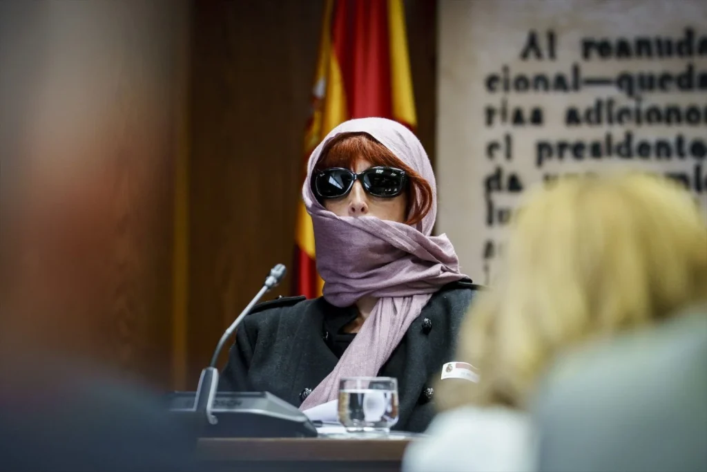 La exmujer de Koldo García Patricia Úriz Iriarte comparece ante la Comisión de Investigación sobre el ‘caso Koldo’, en el Senado, a 10 de abril de 2025, en Madrid (Fuente: agencias)