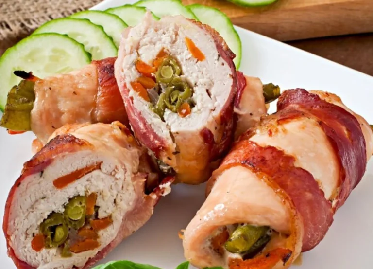 Aprende a hacer enrollado de pollo con queso y cebolla caramelizada, el plato fácil y festivo que tu Navidad necesita