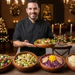 “Si vas a preparar una comida navideña completa, estas ensaladas son clave”: Javier Molina (44), chef Michelin, comparte las más fáciles y vistosas