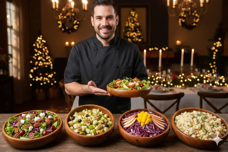 “Si vas a preparar una comida navideña completa, estas ensaladas son clave”: Javier Molina (44), chef Michelin, comparte las más fáciles y vistosas