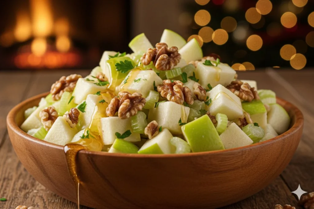 Esta ensalada es navideña y equilibrada para la dieta