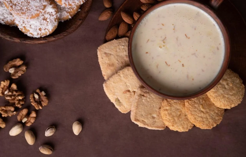 Ingredientes para una deliciosa crema andaluza de ajo y almendras