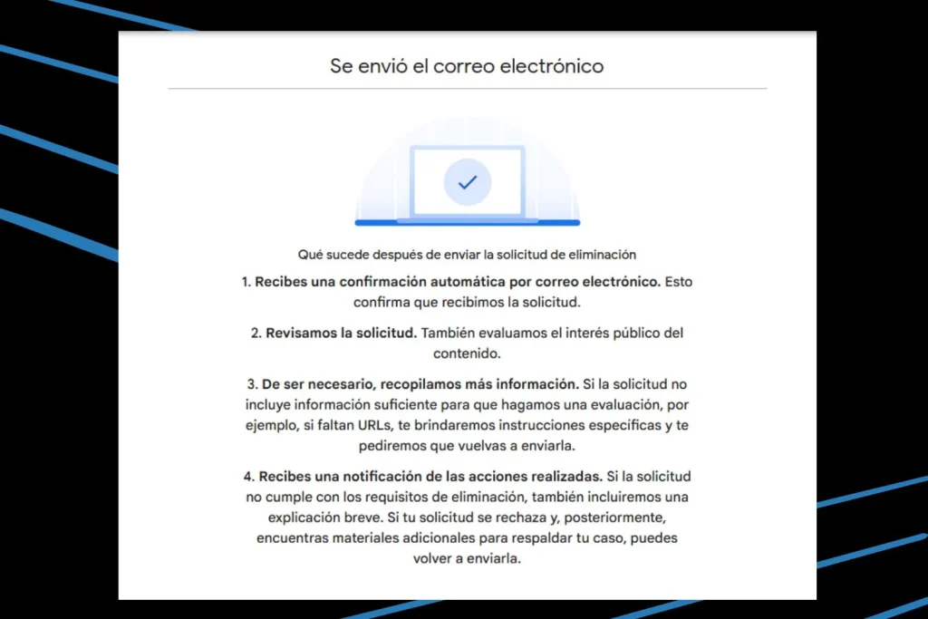 Paso a paso para remover tus datos en Google 