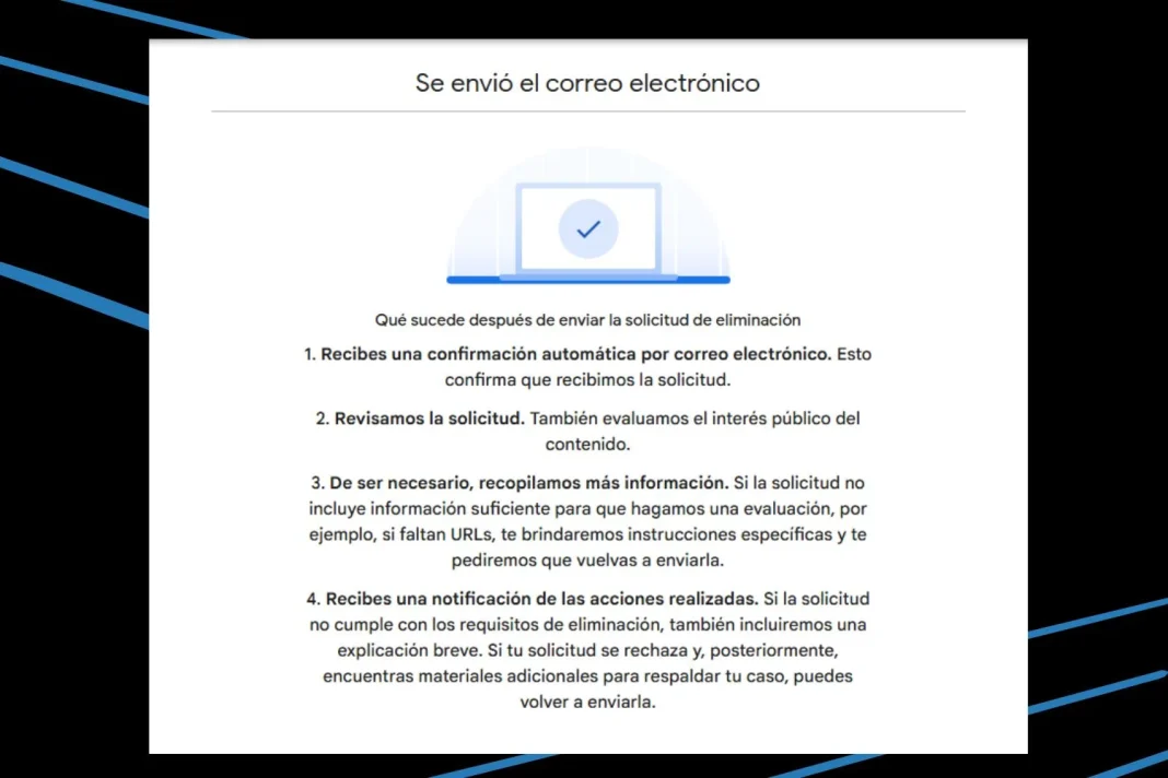 Paso a paso para remover tus datos en Google