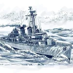 El Lepanto fue varado en Carboneras: destructor español guiado erróneamente por radar y encalló en Almería en 1977