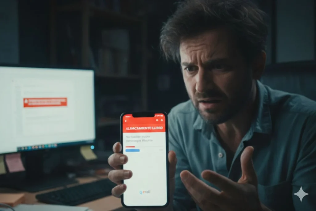 “Si tu Gmail se quedó sin espacio, este es el error que lo bloquea todo”: Andrés Cepeda (41), informático, explica cómo liberar memoria paso a paso y recuperar el correo 1 Moncloa Gmail pone límites cuando sobrepasas el almacenamiento
