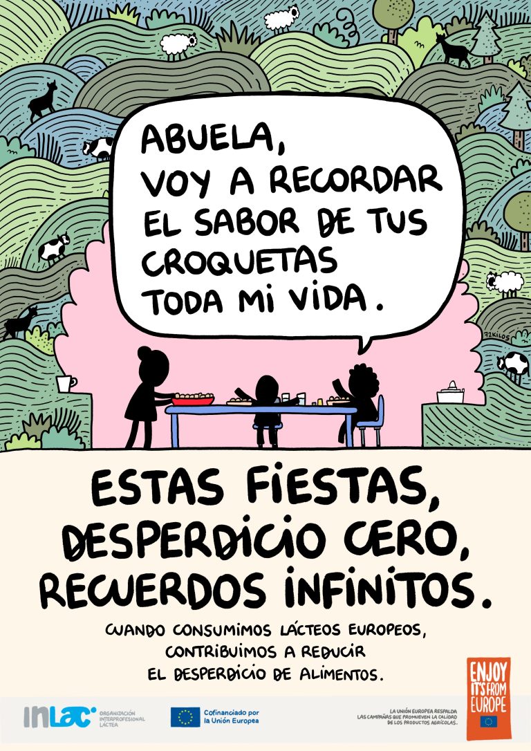 Celebrar unas fiestas sostenibles: el sector lácteo dice ‘no’ al desperdicio