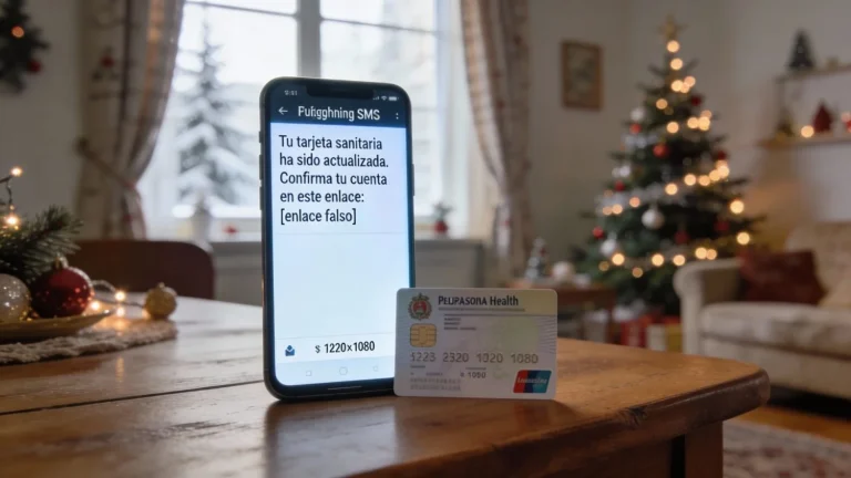 Un SMS sobre tu tarjeta sanitaria: Así funciona el phishing que más roba cuentas en Navidad