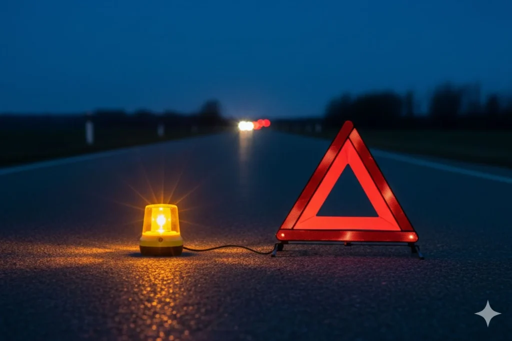 Baliza Vs. triángulo de emergencias 