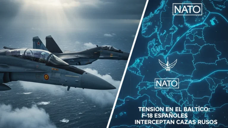 Duelo en los cielos: Cazas F-18 españoles interceptan a los potentes Su-30 rusos sobre el Báltico