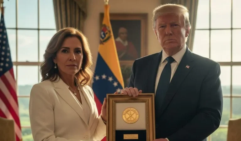 El gesto de Machado con Trump: ¿Un símbolo de gratitud o una alianza estratégica definitiva?