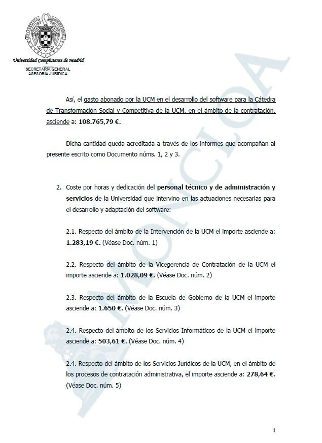 coste UCM 2 Moncloa