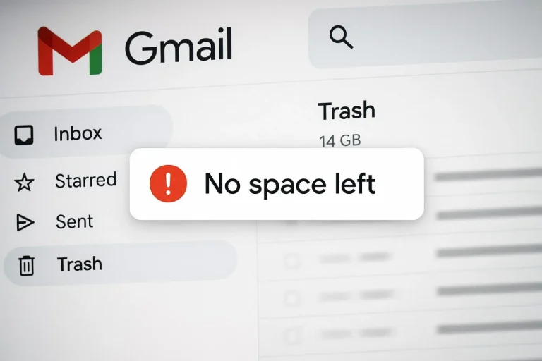 Tu Gmail dice «sin espacio» pero miente: esta carpeta oculta tiene 14GB de basura que Google no borra a propósito para cobrarte 2 euros