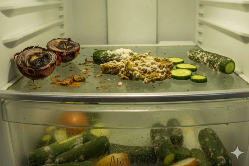 Por nada del mundo guardes cebollas ni pepinos en la nevera