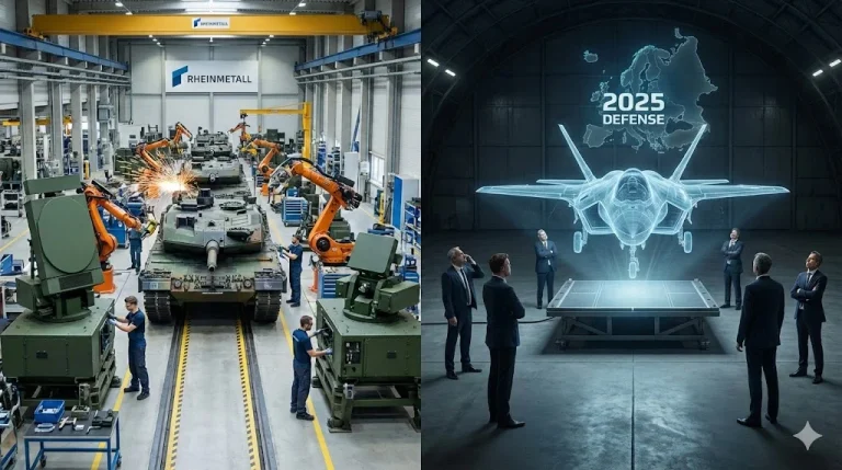El rearme de Europa en 2025: los gigantes que ganan miles de millones mientras el «caza del futuro» se hunde