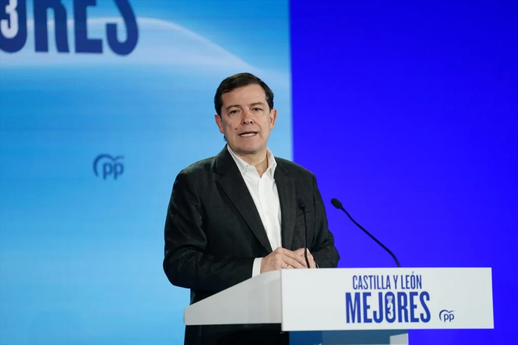 El presidente del PP de Castilla y León y candidato a la reelección a la Presidencia de la Junta, Alfonso Fernández Mañueco (Fuente: Agencias)