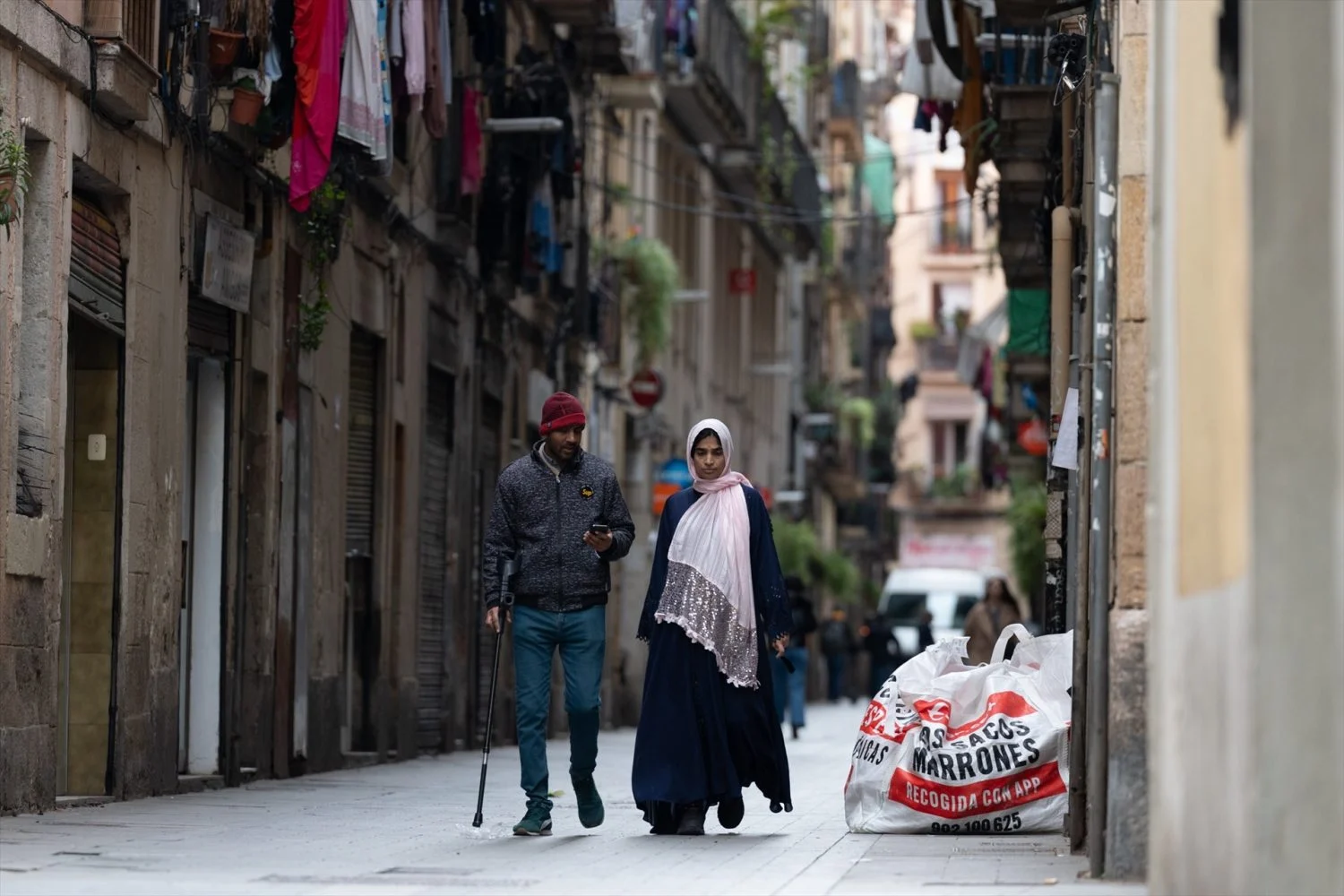 Una mujer con hiyab, a 12 de marzo de 2025, en Barcelona, Catalunya Una mujer con hiyab, a 12 de marzo de 2025, en Barcelona (Fuente: Agencias)