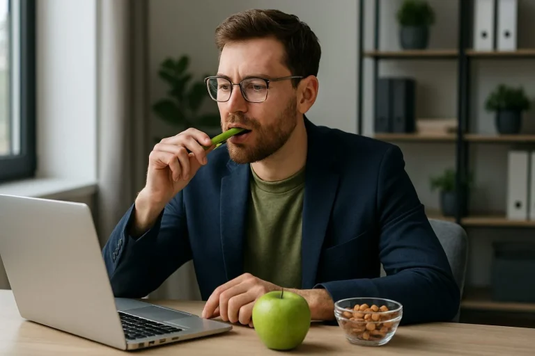 Si tu oficina te está robando la energía este es el truco de los 15 minutos para que la comida no arruine tu tarde de trabajo