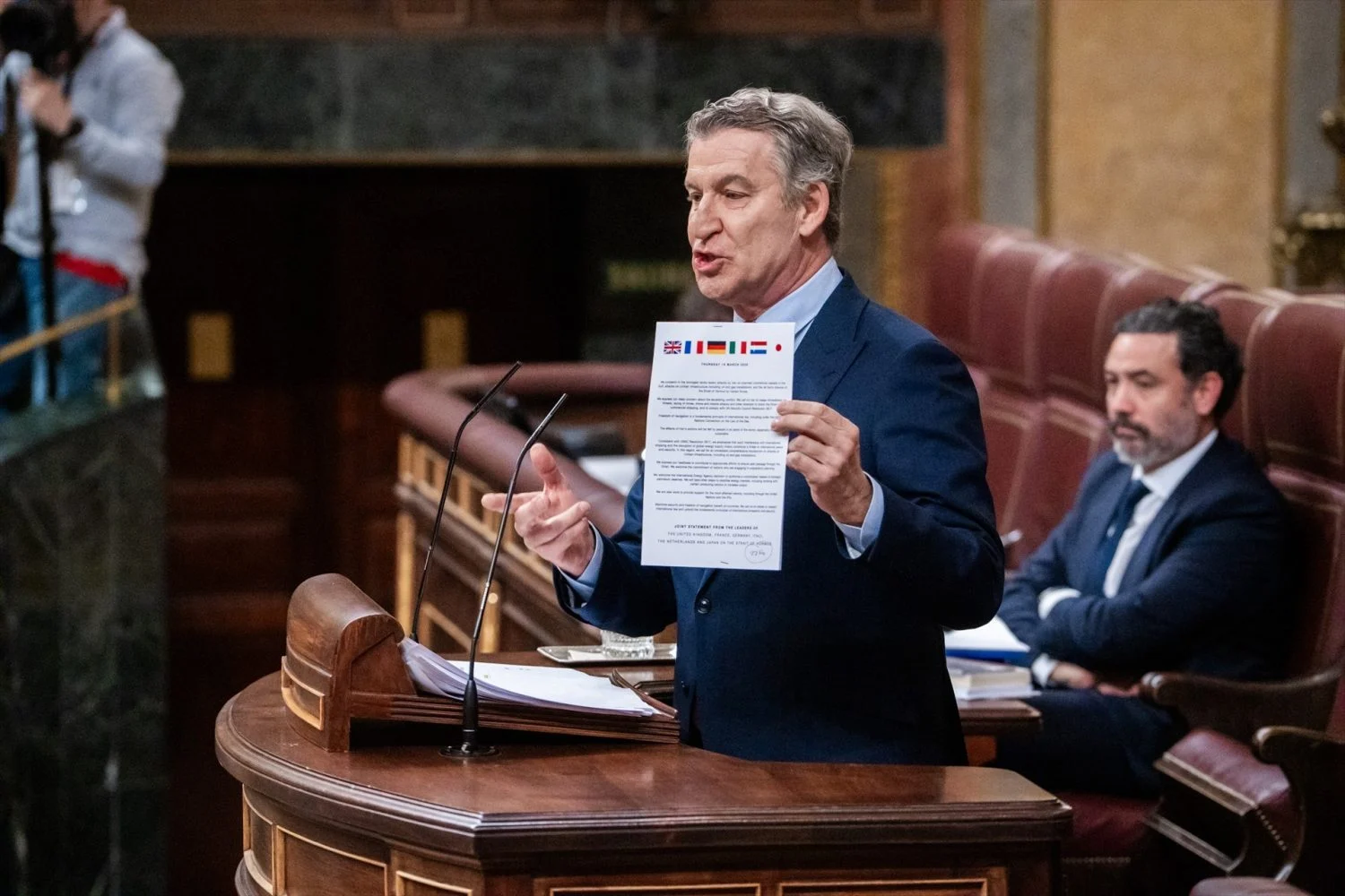El presidente del Partido Popular, Alberto Núñez Feijóo, interviene durante una sesión de control al Gobierno El presidente del Partido Popular, Alberto Núñez Feijóo, interviene durante una sesión de control al Gobierno (Fuente: agencias)