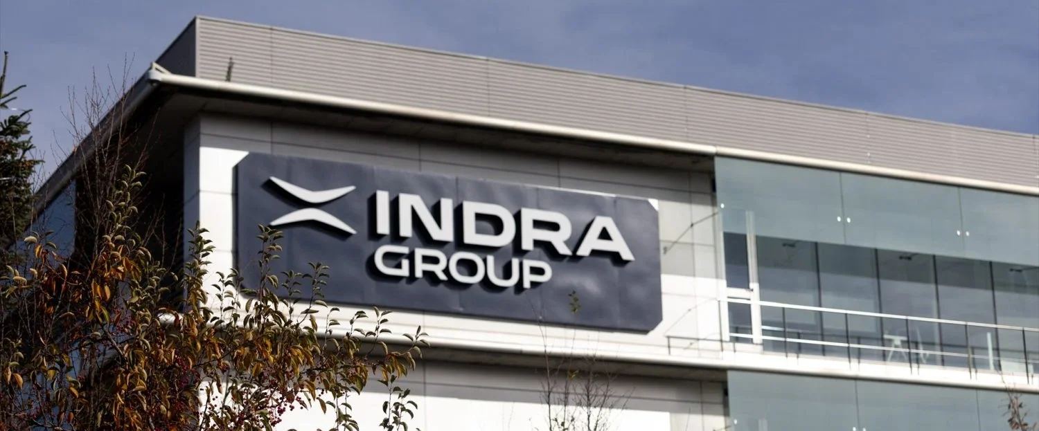 Fachada de la sede de Indra Fachada de la sede de Indra (Fuente: Agencias)