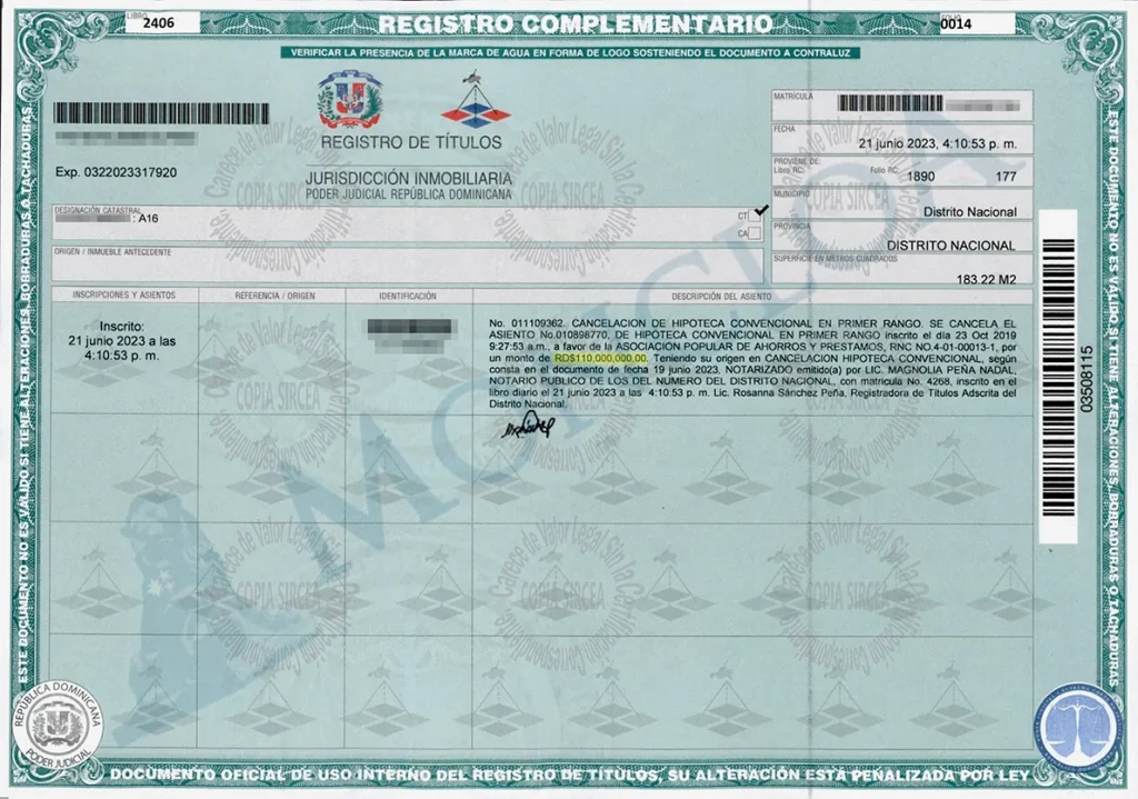 Registro Complementario apt Segovia 1 1 Moncloa