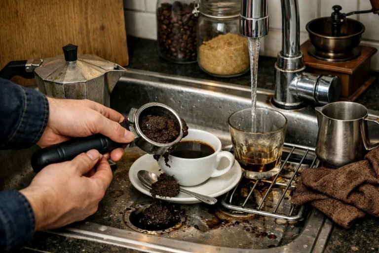 Por qué es muy peligroso tirar los restos de café por el fregadero, según este estudio
