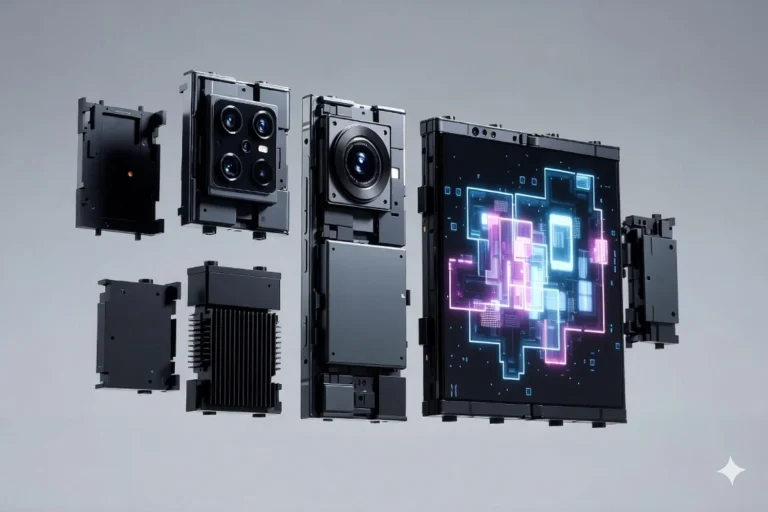 Tecno Atom, el dispositivo modular que puedes «armar» como un Lego con cámara profesional y batería extra