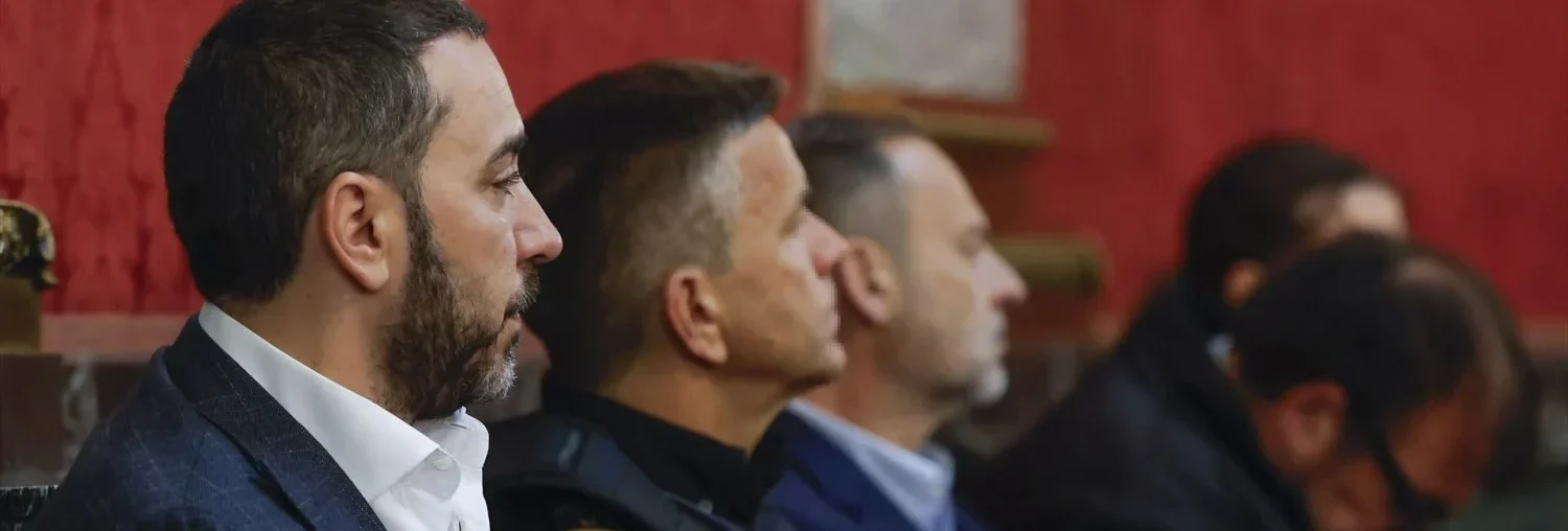 Aldama, Ábalos y Koldo, en el Tribunal Supremo. EP