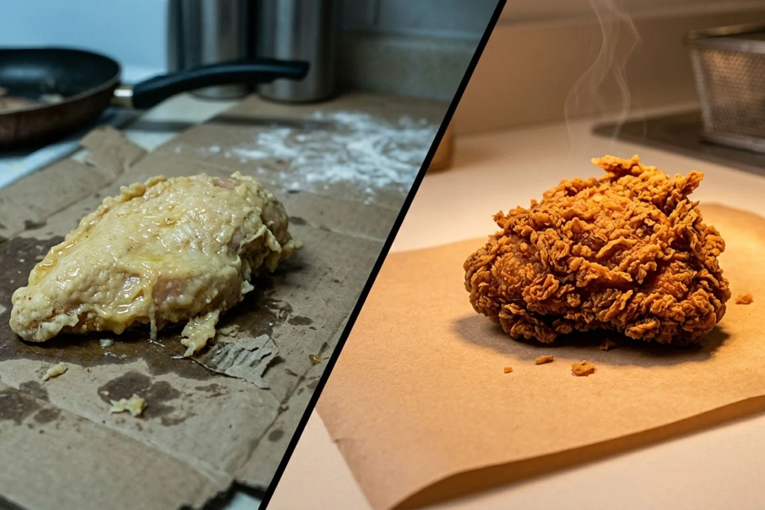 errores-pollo-frito-receta-kfc 3 errores que le restan “crunch” al pollo frito y hacen que sepa a cartón: la receta original de KFC