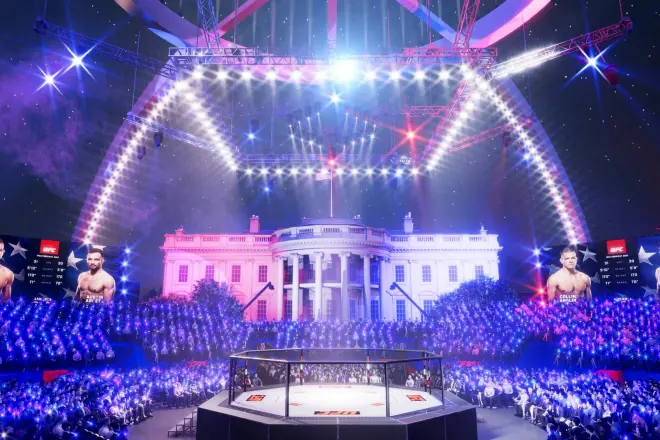 Trump lleva la UFC a la Casa Blanca: instala un octágono en los jardines presidenciales para recibir a líderes mundiales 1 Moncloa Proyecto UFC Moncloa