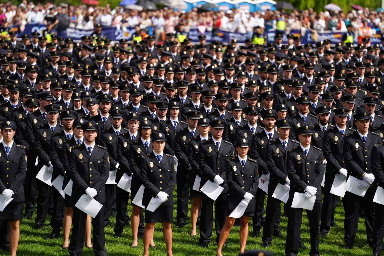 agentes_policia_jurado_escala_basica_policia_nacional_escuela Imagen de archivo de la jura de 2024. EP