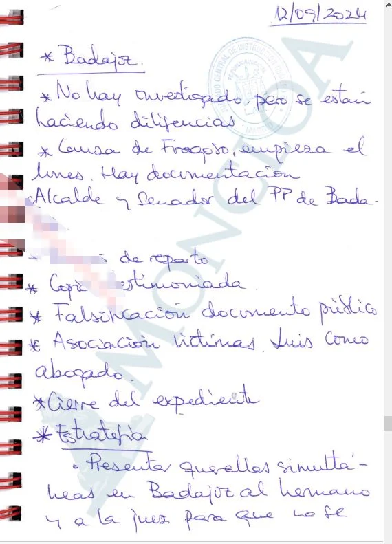 La estrategia de Leire Díez para apartar a la juez del Caso David Sánchez: "querella de la fiscalía" 1 Moncloa Badajoz 1 1 Moncloa