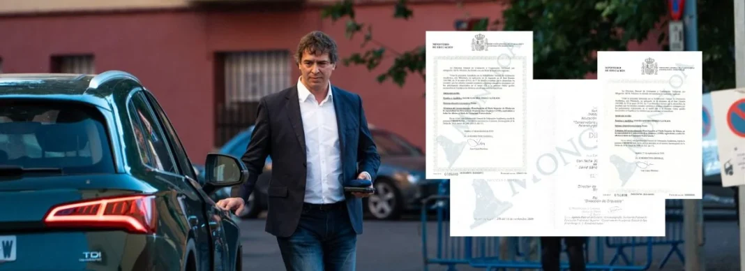 Collage Moncloa David Sánchez llegando a la Audiencia Provincial de Badajoz.