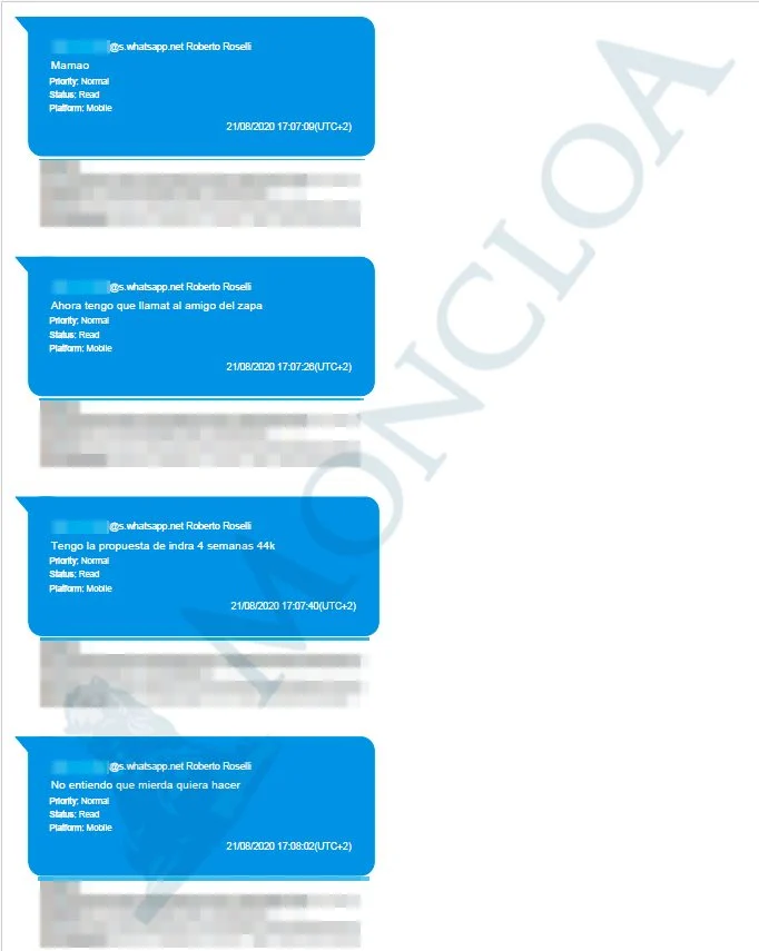 Los chats del Caso Zapatero: "Si quiere comer que nos mueva el expediente dentro de la Sepi" 2 Moncloa Plus ultra 1 Moncloa