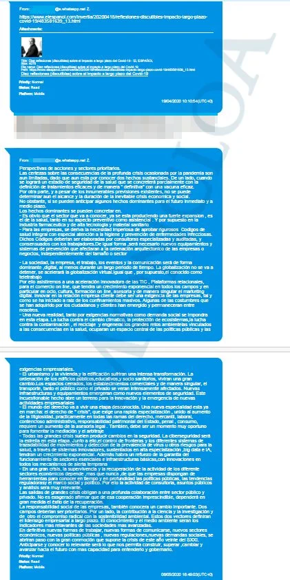 Así eran los "informes generales" de Zapatero por los que cobraba 90.000€ anuales 1 Moncloa chat zapatero Moncloa