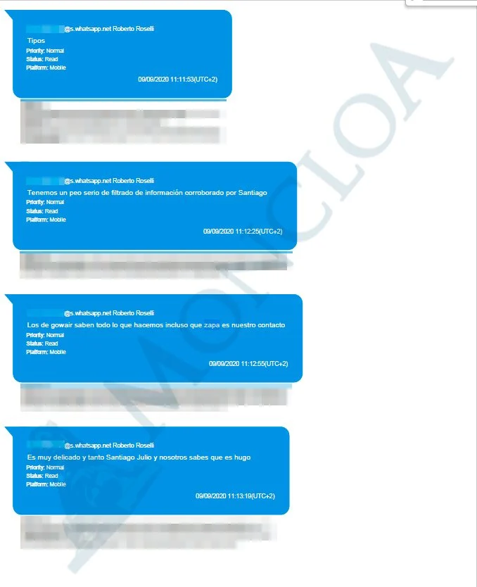 Los chats del Caso Zapatero: "Si quiere comer que nos mueva el expediente dentro de la Sepi" 1 Moncloa plus ultra 14 Moncloa