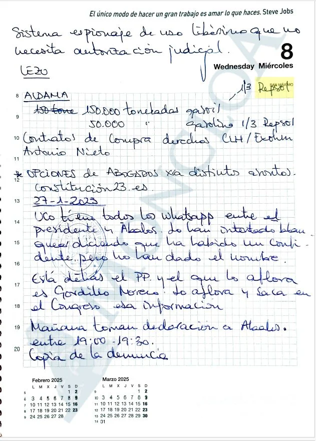 Leire Díez, la "fontanera" del PSOE, impulsó una denuncia contra Repsol 1 Moncloa repsol Moncloa