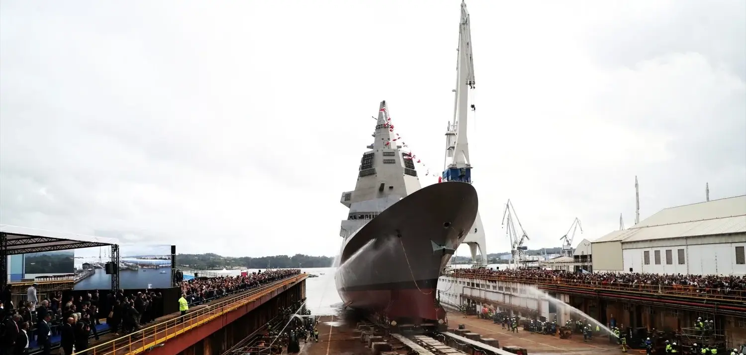 Ceremonia de la botadura de la fragata F-111, en el astillero de Navantia en Ferrol Ceremonia de la botadura de la fragata F-111, en el astillero de Navantia en Ferrol (Foto: Europa Press)
