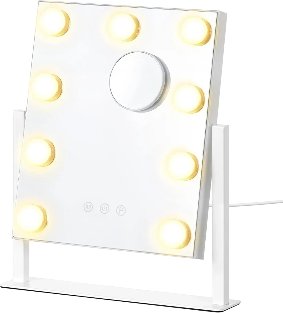 Diez productos de Amazon que parecen de lujo y su precio es inferior a treinta euros 9 Moncloa Espejo de maquillaje con luz LED. Amazon
