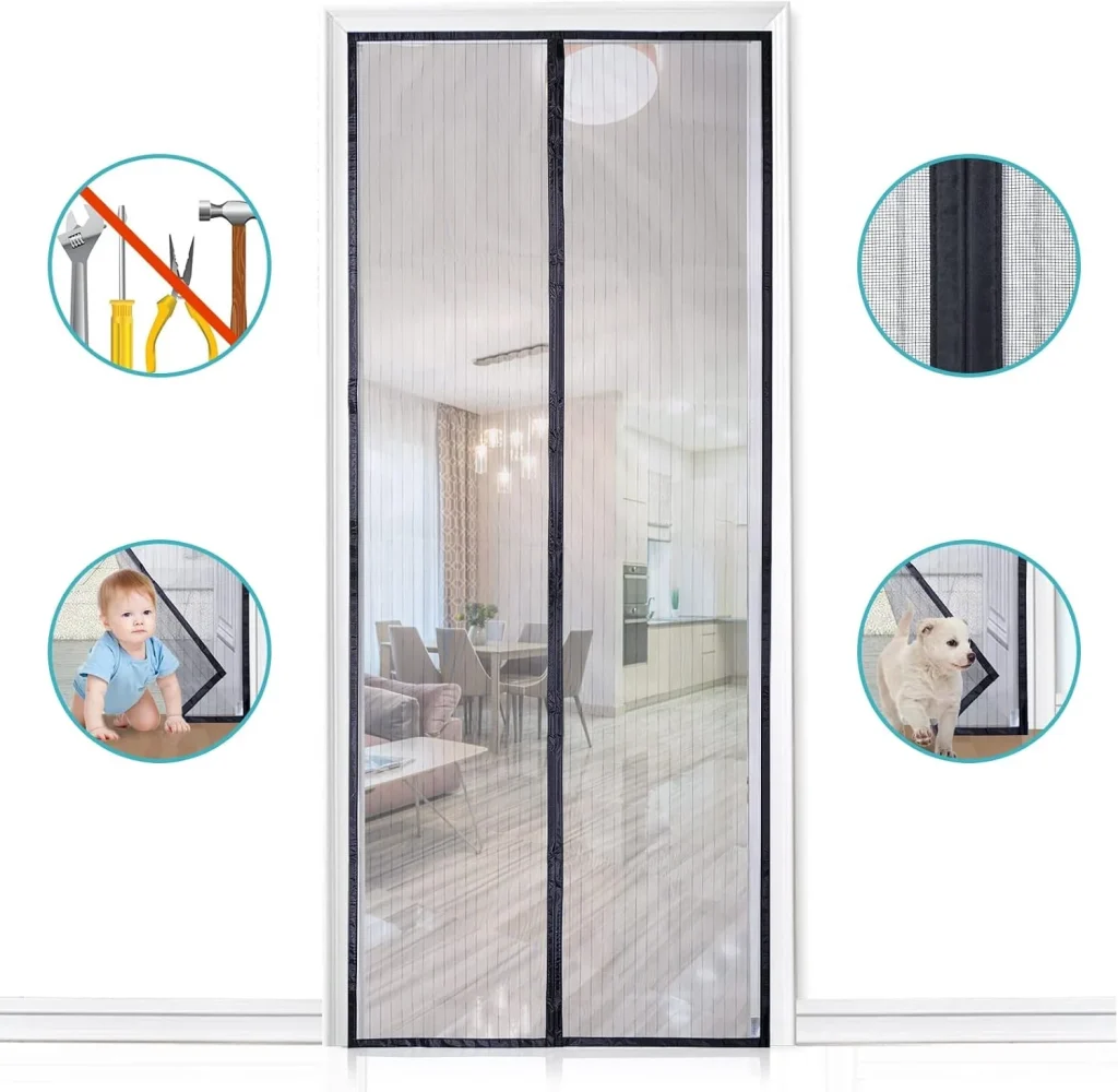 Mejores productos para evitar picaduras de mosquitos este verano (por menos de 20 € en Amazon) 1 Moncloa Mosquitera magnética para puerta