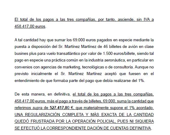 Caso Plus Ultra: "Una llamada desde un número oculto, resultando ser José Luis Rodríguez Zapatero" 4 Moncloa Pagos a AR de Plus Ultra 4 Moncloa