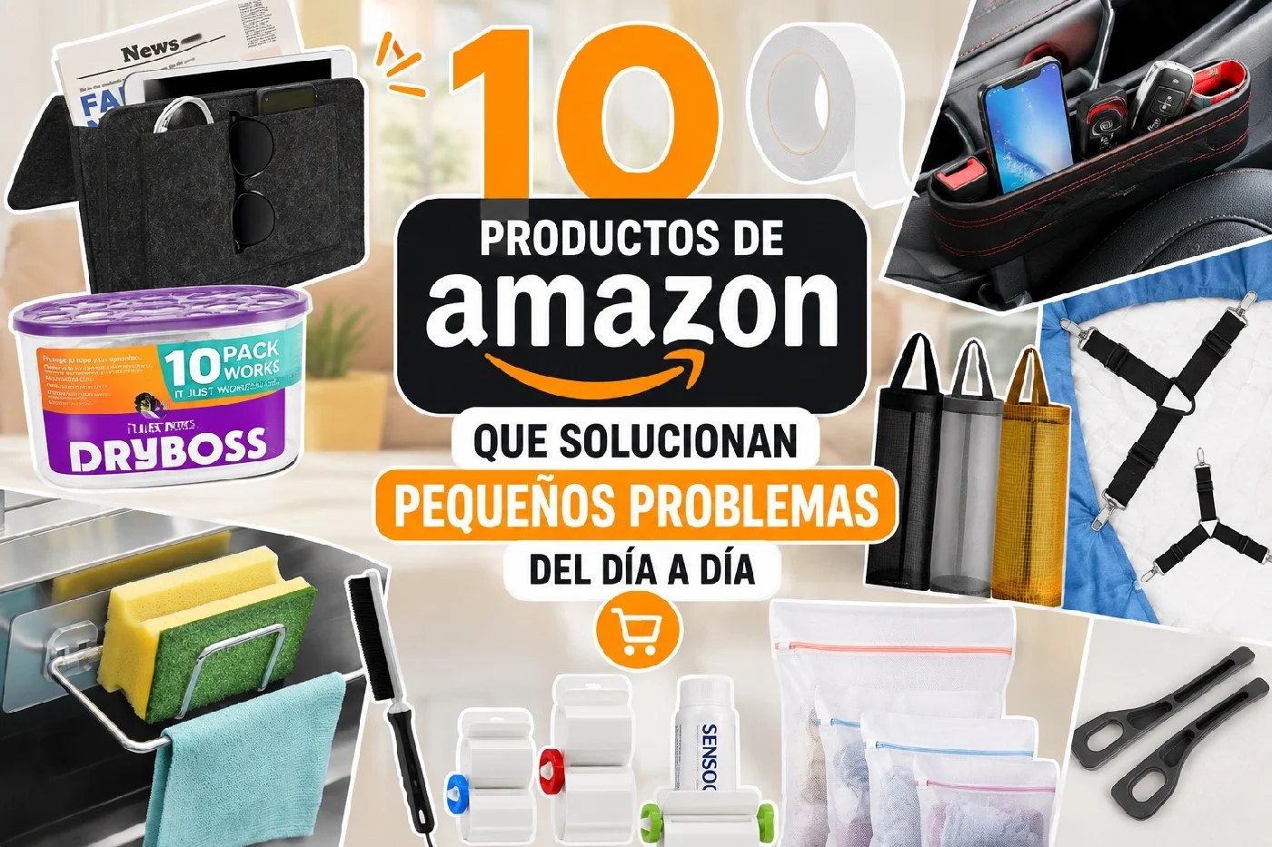 10 productos de Amazon que solucionan pequeños problemas del día a día. Fuente IA 10 productos de Amazon que solucionan pequeños problemas del día a día. Fuente IA