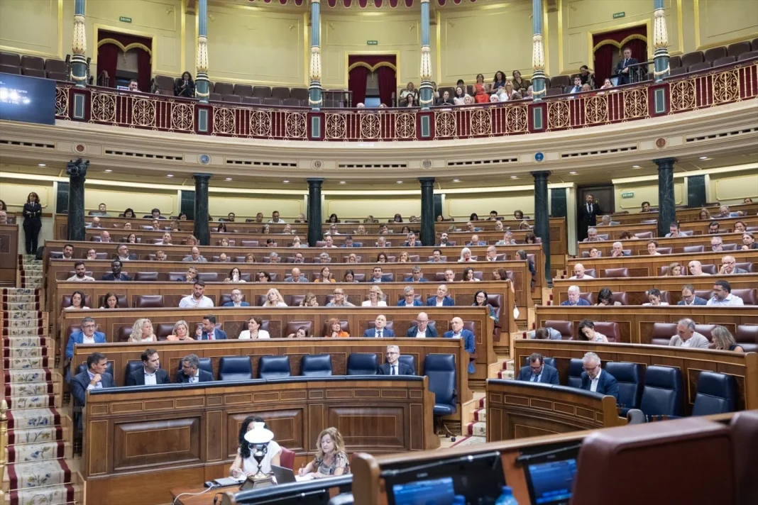 Parte de la bancada del Gobierno en el Congreso de los Diputados. EP